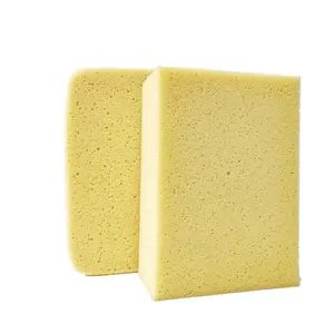 Grouting and Grout Clean-up Polyester Multipurpose Yellow Grout Cleaning Sponge