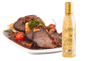 Acetificio Andrea Milano 150ml Vinaigre Balsamique Mélangé Crème Ail Romarin Glaze Halal Certifié Prêt à l'emploi Bouteille Souple PET