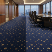Moquette commerciale Axminster rouge ignifuge mur à mur pour hôtels, idéale pour les banquets et les halls d'accueil de haute qualité
