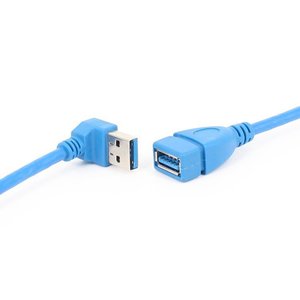 สายเคเบิลข้อมูล USB 3.0 แบบงอขวา ตัวผู้-ตัวเมีย สำหรับคอมพิวเตอร์ ทองแดงบริสุทธิ์ ป้องกันสัญญาณรบกวน หุ้มด้วย PVC - Product Image 3