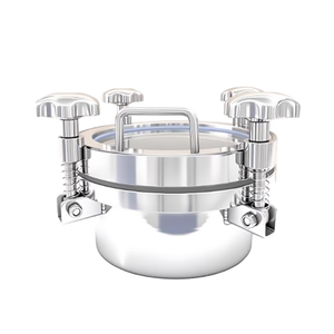 위생 등급 304 풀 글라스 탱크 맨웨이 도어 맨홀 커버 - Product Image 1