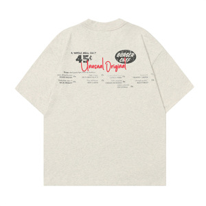 เสื้อยืดทรงบ็อกซี่สั่งทำพิเศษ พิมพ์ลายสกรีน ผ้าฝ้าย 100% เนื้อหนา เสื้อยืดฤดูร้อน เสื้อยืดโอเวอร์ไซส์ - Product Image 2