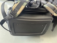 Sac à outils souple en tissu nylon imperméable avec fond rigide antichoc, étui à lunettes, sac à dos structuré à fond rigide