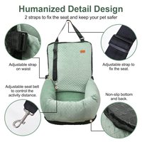 Vente en gros, siège auto mode pour chien, siège auto amovible pour animal de compagnie, lits en velours, siège auto pour chiot, adapté aux animaux domestiques