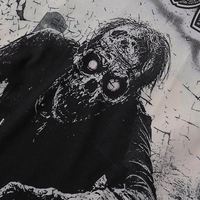 T-shirt Homme MIXED EMOTION de Qualité Supérieure 100% Coton 250GSM, Coupe Ample Vintage, Imprimé Graffiti Vintage avec Strass