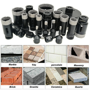 Brocas de diamante para perforar azulejos de porcelana con conexión M14, diámetro exterior de 6-180 mm, brocas de diamante soldadas al vacío. - Product Image 2