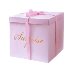<span class=keywords><strong>Caja</strong></span> de regalo de gran explosión para Baby Shower, <span class=keywords><strong>caja</strong></span> de <span class=keywords><strong>globos</strong></span> <span class=keywords><strong>con</strong></span> tapa para cumpleaños, Navidad, Día de San Valentín, compromiso - Product Image 3