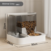 Distributeur d'eau automatique pour animaux de compagnie, mangeoire et abreuvoir en un seul appareil, bols en acier inoxydable, bol à eau potable pour chats ou chiens