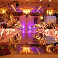 Whosale Flexible Silver Golden Wedding Aisle Runner Stage Decoration Mirror Carpet Rug