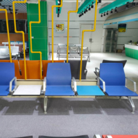 Chaise d'hôpital moderne en PU à 3 places, personnalisable et de haute qualité, pour salles d'attente, cliniques, cabinets dentaires, écoles, salles à manger, hôpitaux