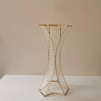 Support de fleurs en métal doré moderne de haute qualité pièce maîtresse de table de mariage élégante et décoration de fête