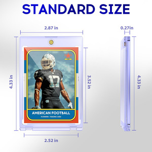 QY Strong Magnetic <b>Card</b> <b>Holder</b> for Anime <b>Cards</b> Clear Hard PVC Protective Case 6 Inch Modern Design - Product Image 3