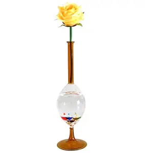 Garrafa de previsão do tempo para artesanato, vaso de flores para decoração doméstica, de vidro