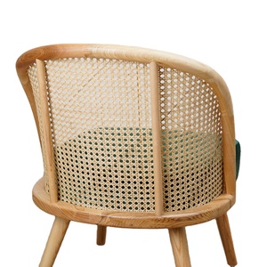 Sillas de ratán francés de madera maciza para comedor, mobiliario de respaldo para Hotel, evento, banquete, gran oferta - Product Image 3