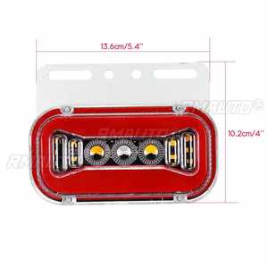 Luces Laterales LED de 24V para Automóviles, Luces Externas de Advertencia, Luces Traseras de Señalización, Luces de Freno para Camiones, Remolques, Autobuses, 37 LED - Product Image 3