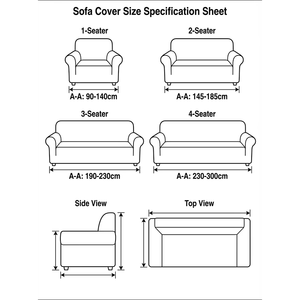 Housse de canapé extensible antidérapante à imprimé géométrique <span class=keywords><strong>noir</strong></span> et blanc, style minimaliste, en soie de lait, amovible, lavable, antistatique, pour la maison - Product Image 3