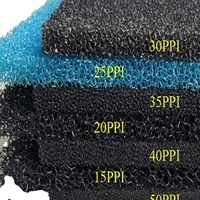Filtre en mousse de Filtration mécanique, 20ppi, 30ppi, média personnalisé, vente en gros, taille coupée, filtre en mousse, éponge en mousse de polyuréthane
