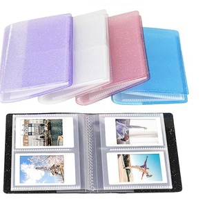 Venta al por mayor 2x3 <span class=keywords><strong>Mini</strong></span> álbum de fotos con 64 bolsillos Glitter Clear PVC Card Binder para <span class=keywords><strong>Instax</strong></span> <span class=keywords><strong>Mini</strong></span> Film - Product Image 1