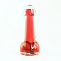 Botella de cóctel para club nocturno, vaso de vidrio transparente con forma de pene, 80ml, ODM, OEM