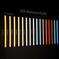 Profilé en aluminium de 2 m et 3 m pour bande LED décorative, profil LED encastré super fin argent/blanc/noir