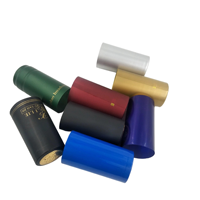Étiquette thermorétractable personnalisée avec logo, impression CMJN, PVC, sensible à la chaleur, étanche, pour sceller les bouteilles d'emballage alimentaire, taille personnalisée