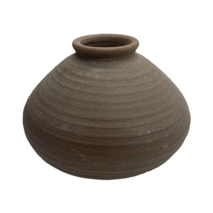 Jarrón de Cerámica para Flores Secas, Estilo Nórdico Europeo, Ecológico, <span class=keywords><strong>con</strong></span> Esmalte Transparente, 18.2cm X 13.6cm, para Decoración del Hogar y Hoteles - Product Image 1