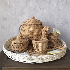 Tetera de ratán de estilo clásico hecha a mano, juguete unisex para niños de Vietnam para niños y niñas de 5 a 7 años - Product Image 4