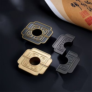 Modern Minimalist Zinc Alloy Durable Round Counter-mounted Wardrobe Door Handle for <b>Cabinet</b> and Drawer - Product Image 2