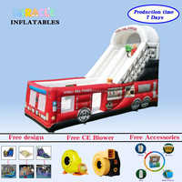 Parc de trampolines gonflables géants pour camions de pompiers, aire de jeux gonflable extérieure pour enfants