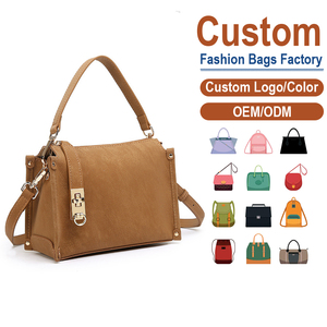 Genuine <b>Leather</b> Mini Box Crossbody Bag, OEM/ODM Custom, Women's Compact Shoulder Purse - Product Image 1