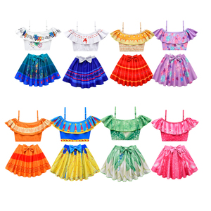 Descuento Moda <span class=keywords><strong>Encanto</strong></span> Estilo Conjunto de dos piezas Niños Bikinis Niñas Traje de baño Ropa de playa Trajes de baño - Product Image 3