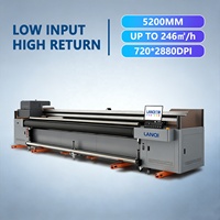 Imprimante UV à bande haute vitesse de qualité industrielle 5,2 m pour la publicité, machine d'impression numérique UV fabriquée en Chine