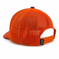 Casquette Trucker 5 Panneaux en Daim avec Logo Personnalisé, Snapback, Dos en Maille, Visière Courbée Brodé, Style Sportif, Extérieur, Urbain, Unisexe, Vente en Gros