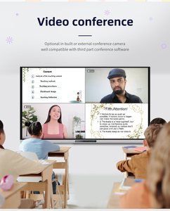 Hiseeview OPS Android Windows, Pizarra Digital Inteligente LED 4K de 75 Pulgadas, Pizarra Interactiva con Pantalla Táctil Plana, Educación OEM - Product Image 3