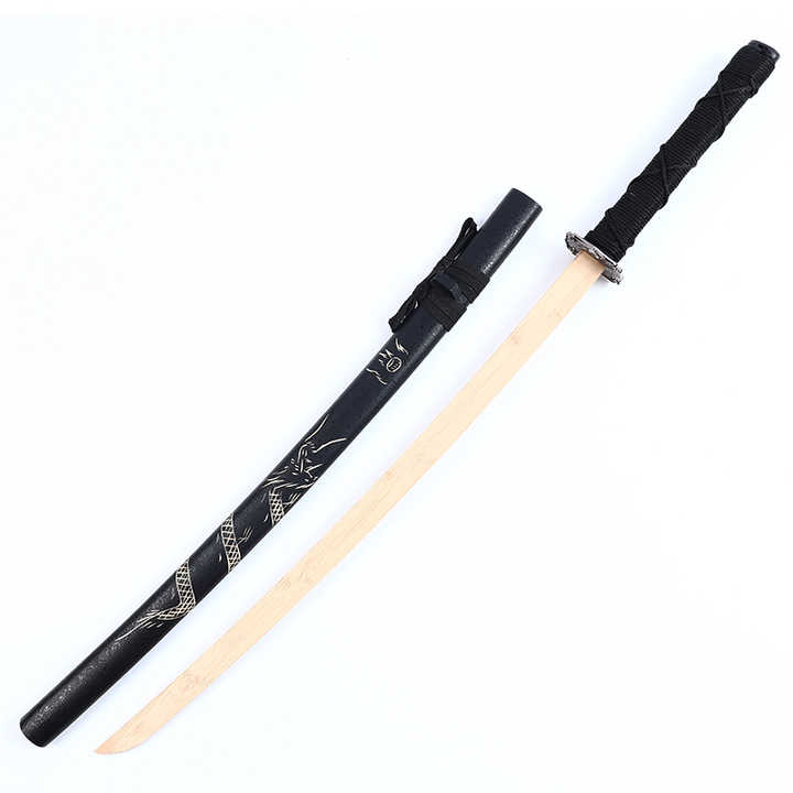 Épée Samouraï Japonaise Bois De Rose Avec Gaine - Bokken Pour Cosplay Et Décoration