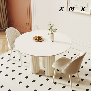 <span class=keywords><strong>Moderno</strong></span> semplice stile crema <span class=keywords><strong>tavolo</strong></span> di negoziazione Set di puro <span class=keywords><strong>bianco</strong></span> pietra di roccia <span class=keywords><strong>tavolo</strong></span> da pranzo francese per casa Bar di lusso piccolo - Product Image 2