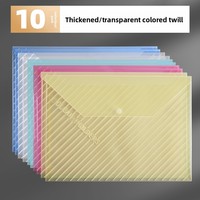 Pochettes transparentes A4 en PP à clipser Jiyu – Fournitures de bureau en gros pour le rangement de documents et des feuilles de test