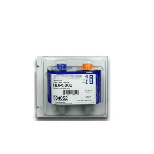 Цветная лента для принтера ID-карт YMCKK 84052, используется для Fargo HDP5000, двухсторонний пластиковый принтер для карт