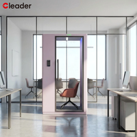 Cabine de bureau insonorisée pour une personne, mobilier compact, espace de lecture individuel, cabine téléphonique, pod de bureau mobile pour réunions, pod d'intimité