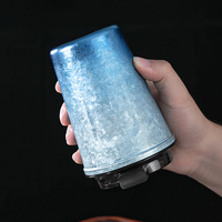 Mug Kopi Perjalanan Titanium Murni, Tumbler Berinsulasi Dinding Ganda dengan Tutup Anti Bocor