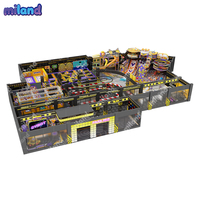 Equipo de Juegos Comercial para Interiores, con Rueda Gigante Interactiva, Piscina de Pelotas, Toboganes Acolchados, Área de Juegos para Guarderías