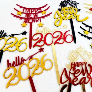 Honey And Sweetness Acrylic New Year <b>Cake</b> <b>Decorations</b> Happy New Year Party <b>Supplies</b> <b>Cake</b> Plugins - Product Image 3
