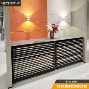 نظام رفوف عرض معدنية حديثة قابلة للتخصيص، قائمة بذاتها، صديقة للبيئة، خفيفة الوزن لعرض البلاط والعطور - Product Image 4