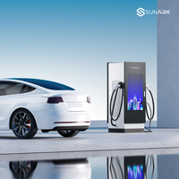 Estación de Carga Solar para Vehículos Eléctricos de 22kw, 43kw, 50kw y 100kw, Tipo 2, Cargador Rápido para Paradas de Autobús