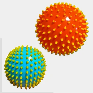 彩色聚氯乙烯节球趣味感官游戏充气尖刺软球弹跳经典幼儿按摩球