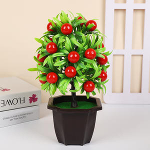 ต้นไม้ประดิษฐ์ ต้นไม้ปลอม ดอกไม้ประดับ ต้นบอนไซปลอม ตกแต่งห้องนั่งเล่น ผลไม้เสริมสิริมงคล ต้นไม้ปลอมในกระถาง - Product Image 5