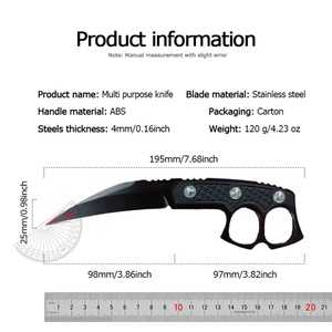 มีดพกพาคุณภาพสูง Black Bee ปรับแต่งได้ มีดต่อสู้ใบมีดคงที่ทำจากเหล็กสแตนเลส ด้ามจับพลาสติก พร้อมปลอกมีด - Product Image 6