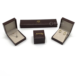Cajas de Joyería al por Mayor, Negras, Personalizadas, de Imitación de Cuero PU de Primera Calidad, para Collares, Pulseras, Anillos y Pendientes - Product Image 2