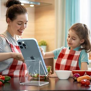 Hot verkopende opvouwbare 4mm dikke moderne transparante acryl telefoonstandaard & houder - Product Image 6