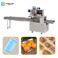 Machine d'emballage automatique de type coussin pour bâtonnets glacés, crèmes glacées, desserts congelés et chocolats